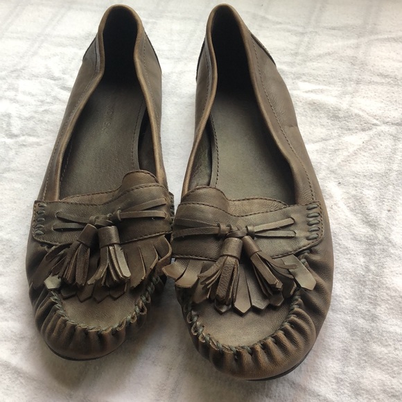 $178 B.Makowsky brown leather moccasin shoes women’s 10 M BF Trixie style - Picture 2 of 7